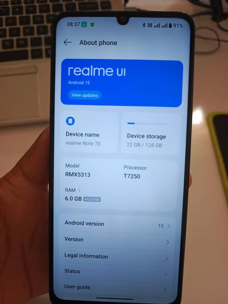 realme note 70 9