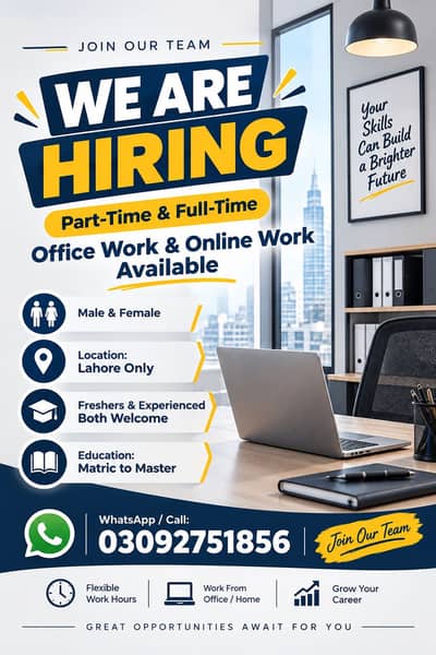 PART TIME WORK AVAILABLE FOR MALES AND FEMALES