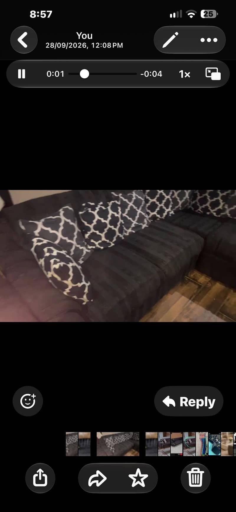 L Shape sofa set 1
