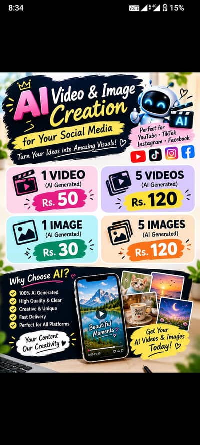 AI video editing | video RS 50 image RS 30