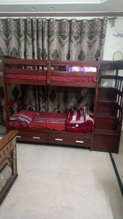 wooden bunk 3 in 1 kids beds