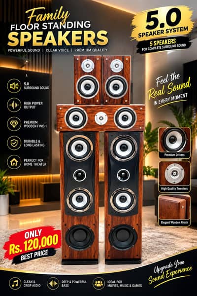 FAMILY 5.0 LIKE JBL BOSE KLIPSCH DENON MARANTZ ONKYO KEF INTEGRA