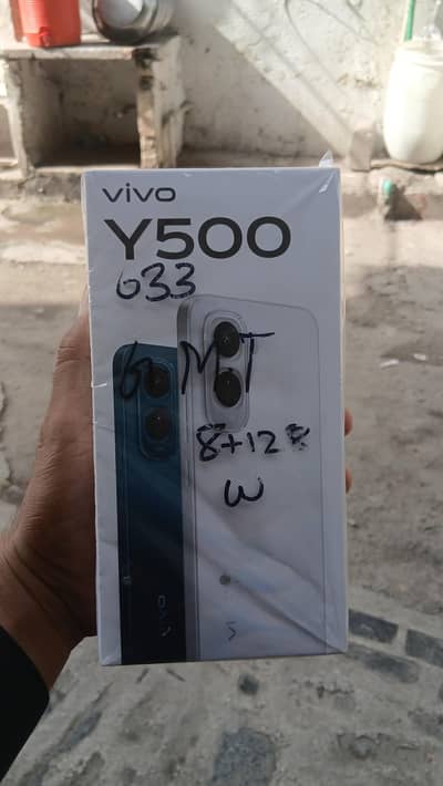 Vivo Y500.8GB 128 GB new mobile no used jast box open