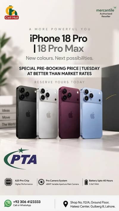 iPhone 18 Pro & Pro Max With Charger Are Now Available at Cell Hut!