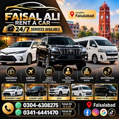 Self Drive Rent A Car | Prado | Civic | Cultus | Fortuner | Car Rental