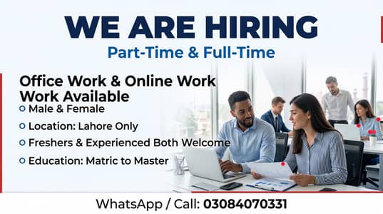 PART TIME WORK AVAILABLE FOR MALES AND FEMALES