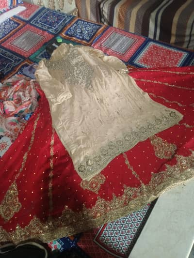wedding lenga red golden color