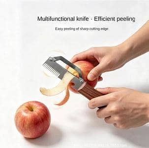 T  Multifunctional Stainless Steel Wide Blade Potato & Carrot Peeler, 3-in-1 Veggie Peelers With Scallion Shredder And Bottle Opener For Kitchen