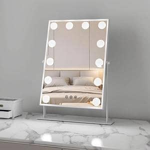 T  10 Bulb LED Vanity Mirror Lights – USB Powered Hollywood Style Makeup Mirror Light Strip with 3 Color Modes & Adjustable Brightness | Dressing Table Lighting Kit for Makeup, Beauty Salon, Vanity Mirror & Room Decoration