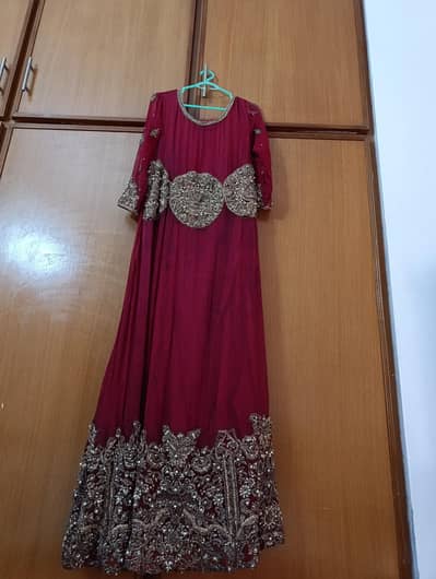 red bridal maxi