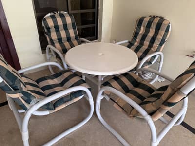 Four set of chairs with Table