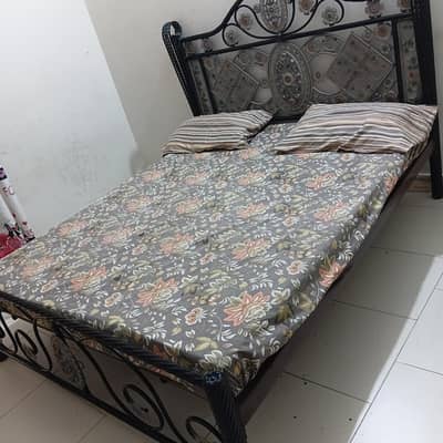 iron bed medium size and others items