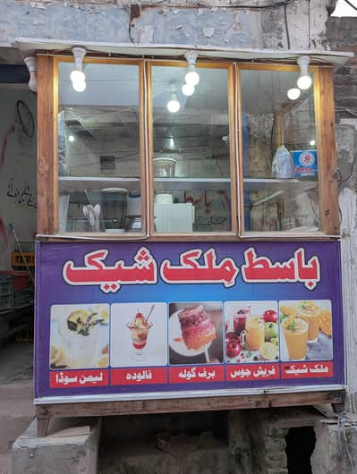 Milshake wooden counter for sell