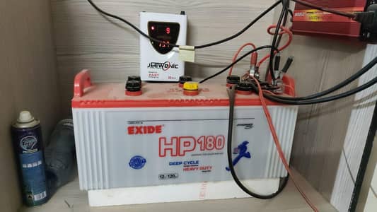 Exide HP-180 (120Ah) Battery + 30A SmartCharger+ Invert