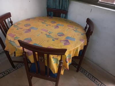 Wooden Dining  table with chairs for sale