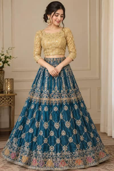bridal lehnga #mehndi lehnga#party lehnga