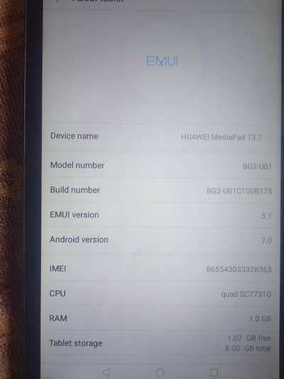 huawei media pad t37 10 by 8. condition
