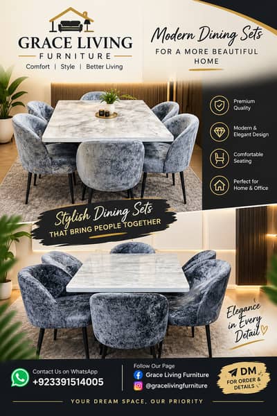 6 Chair, Dining Table, Table for sale, Dinning 6 Chair, Dining Chair