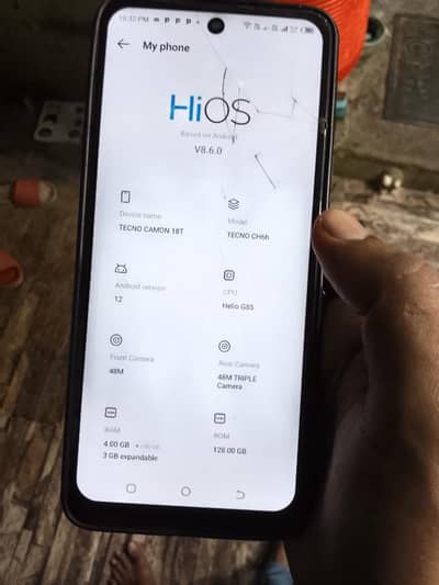 Tecno Camon 18t wid box