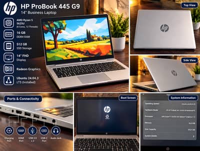 HP ProBook 445 G9 | Ryzen 5 5625U | 16GB RAM | 512GB SSD | 14" FHD