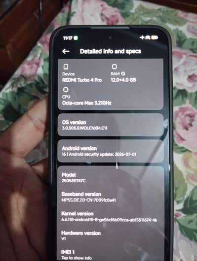 Xiaomi Redmi Turbo 4 pro beast fone