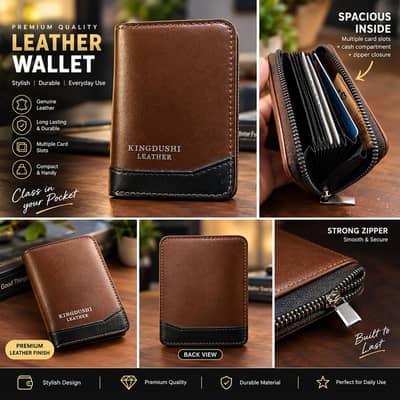 Premium Leather Wallet – Stylish & Durable