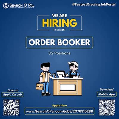 urgent need of order bookers