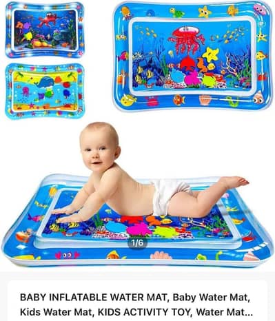Inflatable Baby Play Mat Water Play Mat For Kids Leakproof