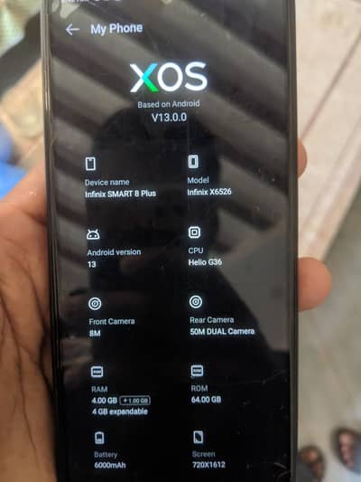 Infinix Smart 8 Plus / 4Gb 64Gb with box and charger