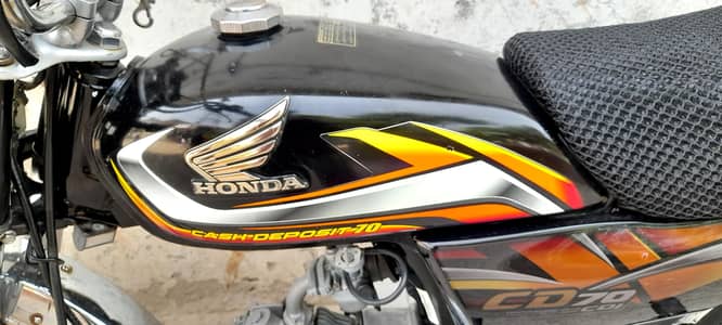 Honda 70cc. 2021/2022  biometric moky par ho gi