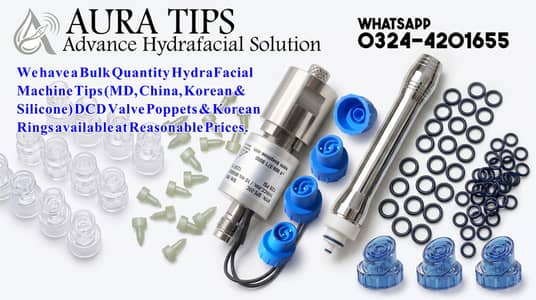 HydraFacial Silicone Tips, MD, China, Korian, Poppet, Korian Ring,