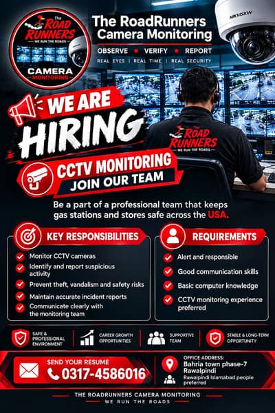 CCTV Monitoring Operator