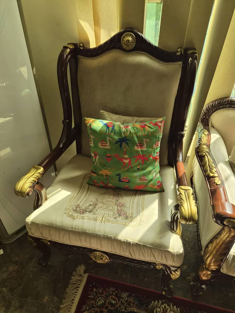 solid sheesham wood sofa set 1