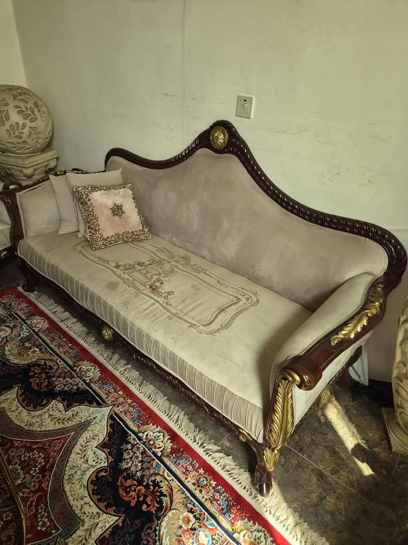 solid sheesham wood sofa set 2