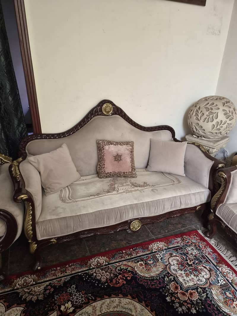 solid sheesham wood sofa set 3