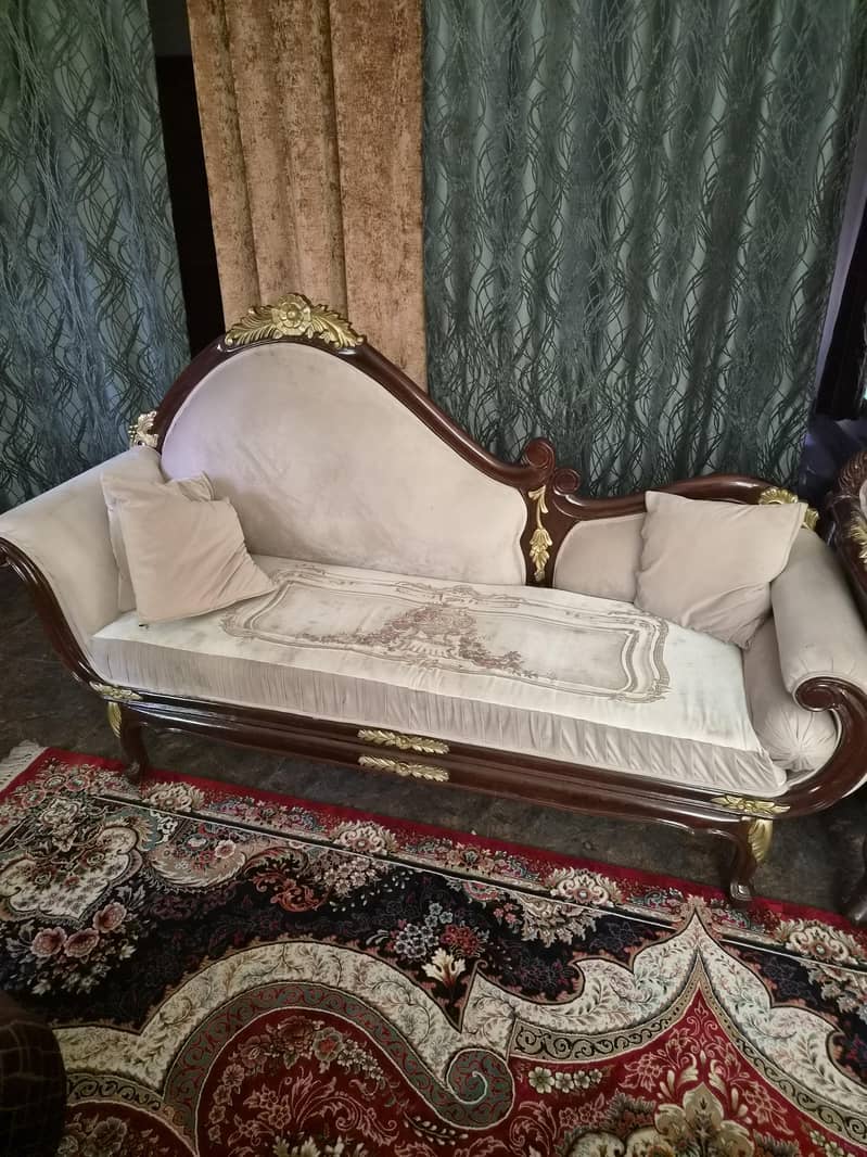 solid sheesham wood sofa set 4