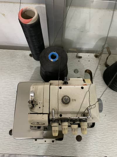 Overlock thread machine