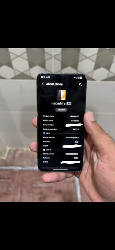 Samsung Mobile S22 Official pta 8/256gb dead final no behssssss