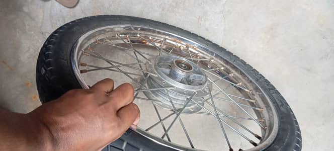 Full set back tyre setup