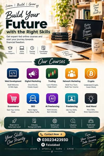Learn Online Skills & Professional Courses – Faisalabad