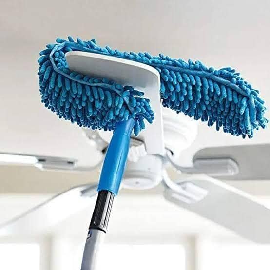 T  Telescopic Microfiber Duster – Extendable Flexible Dust Cleaning Brush for Ceiling Fan, Blinds, Furniture & Hard-to-Reach Areas | Stainless Steel Handle Microfiber Cleaner for Home & Office Cleaning