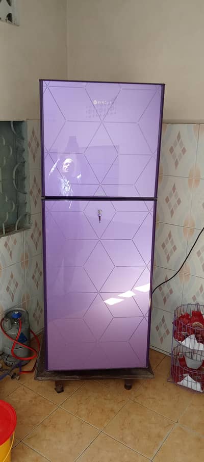 SINGER Double Door Refrigerator – Purple Colour – Excellent Condition