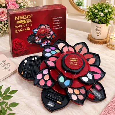 NEBO Flower Shape Complete Makeup Kit – Shades Unused | Box Included