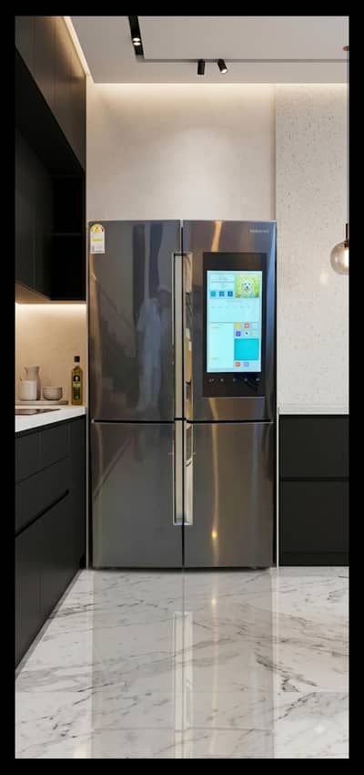 Samsung Fridge with touch panel tv