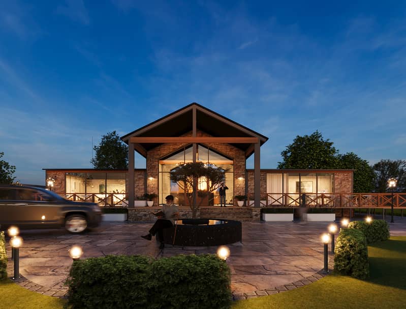 House & Villa 3D Design | Front Elevation | Photorealistic Render 12