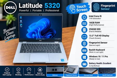 Dell Latitude 5320 Touch | Core i5 11th Gen | 16GB RAM | 256GB SSD