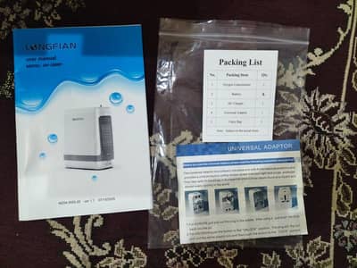 Longfian Jay-1000P portable oxygen concentrator -Lithium 2 batteries