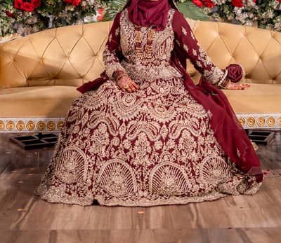 stunning heavily embellished bridal lehnga
