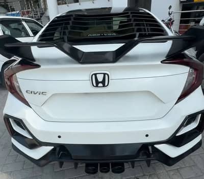 Civic x type R version 2 back bumper for sale spoiler back glass grill
