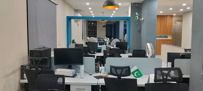 Fully Furnished Brand New Office Area 4000 Square Feet Available For Rent in Liberty Market Gulberg 3 Lahore